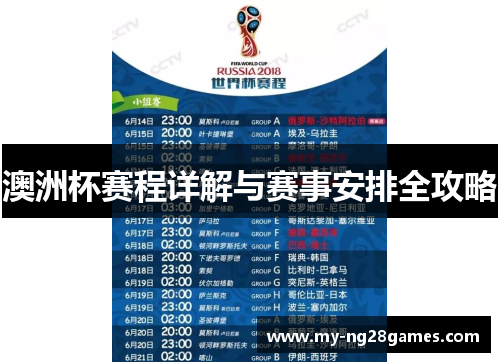 澳洲杯赛程详解与赛事安排全攻略